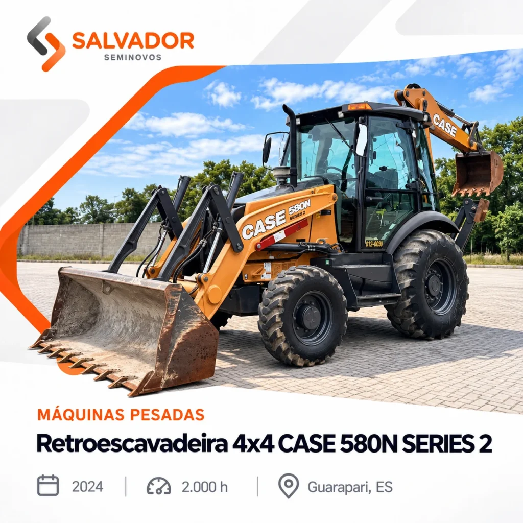 Retroescavadeira 4x4 Case, foto 1