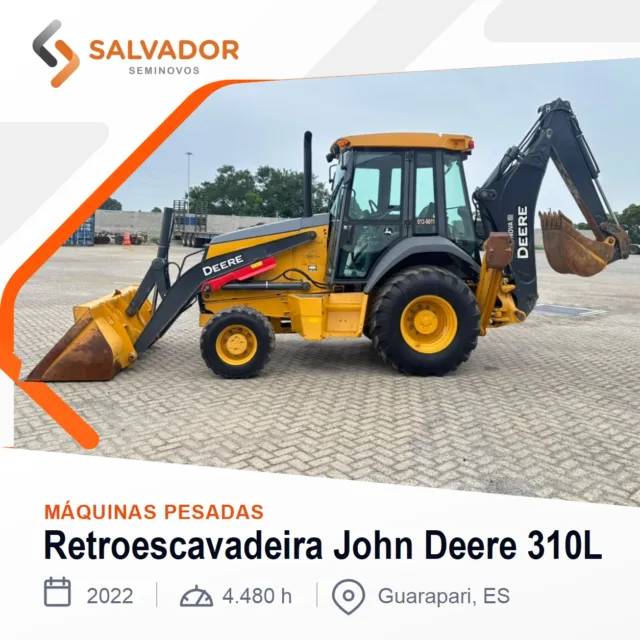 Retroescavadeira 4x4 John Deere seminovo