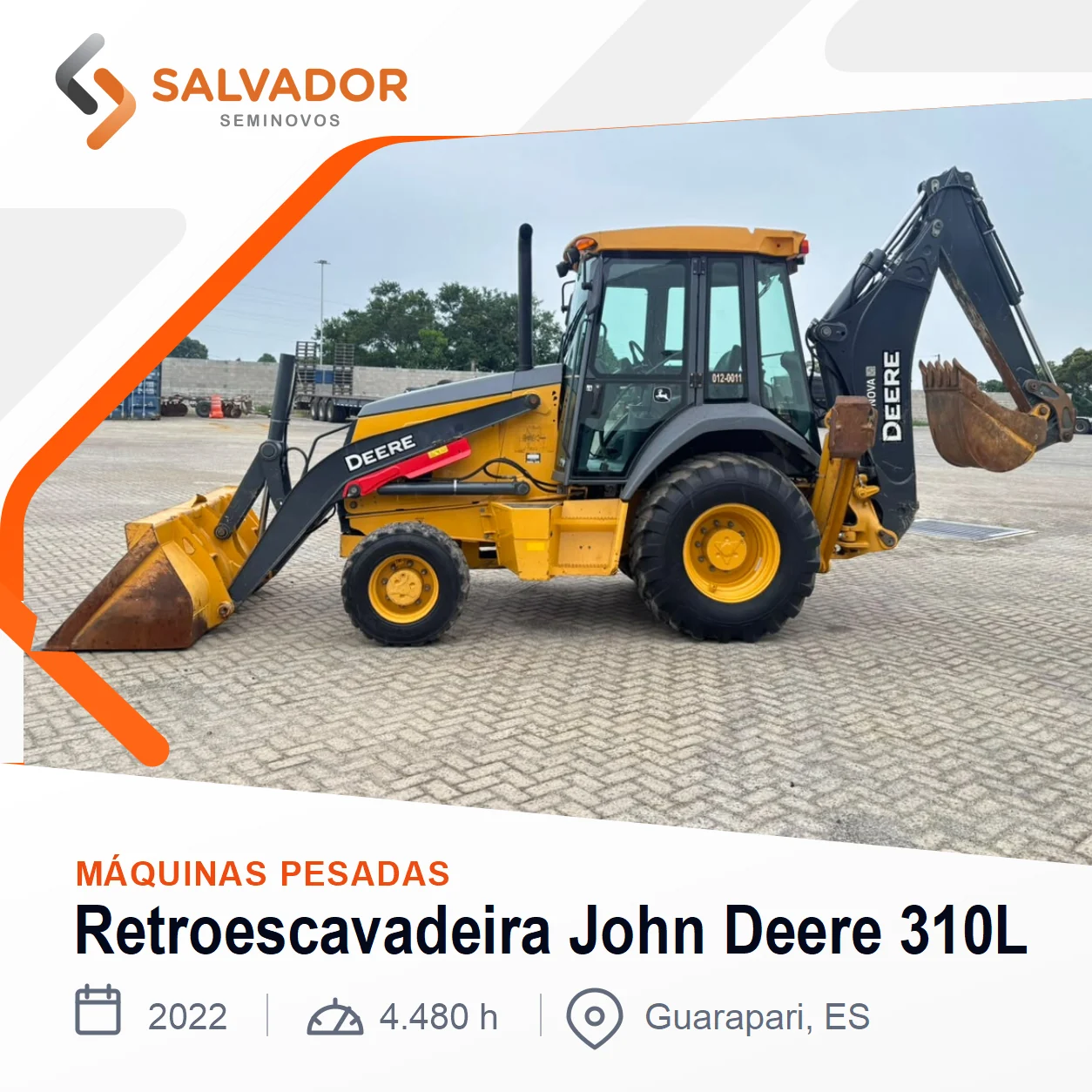 Retroescavadeira 4x4 John Deere