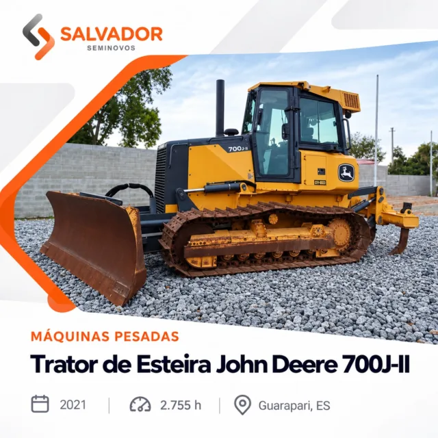 Trator de Esteira John Deere 700J-II seminovo
